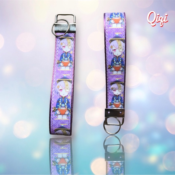 Cute Genshin Impact character Qiqi wristlet, key fob, keychain. - Picture 5 of 8